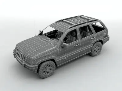  2000 Grand Cherokee Loredo SUV 3D model