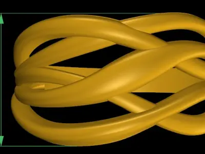Fashion Ring Ready Printable Model 3D print model  3D print model