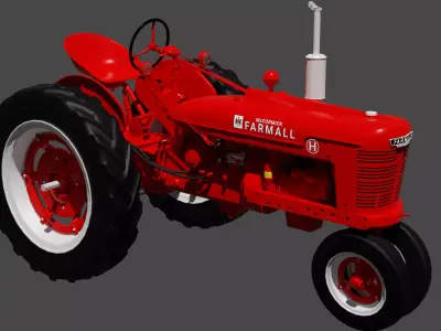 Farmall H And Super H 3D model