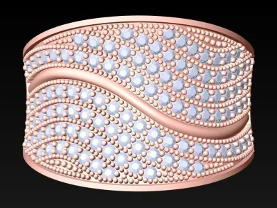 Diamond Ring - Womens Rings - GN202 3D print model