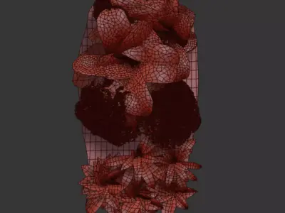 Rock and Tropical Plants 3D Model Collection Vol 297 Low-poly 3D model