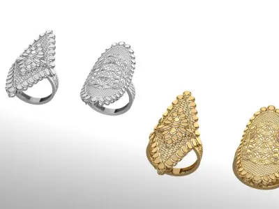 Mega fusion rings 3D print model