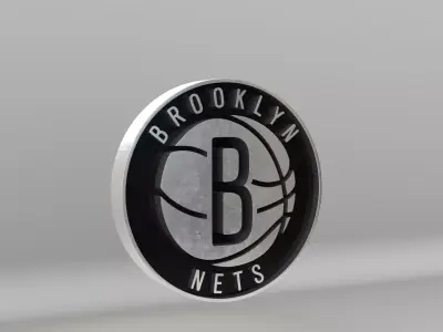 NBA Brooklyn Nets Team Logo 3D model