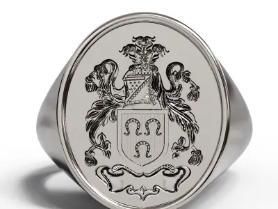 Arm of coat Family crest 3D print model