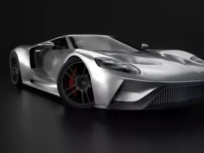 GT 2017 Racing Car Model 3D model