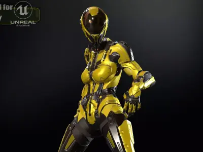 CyberJagg4 Low-poly 3D model