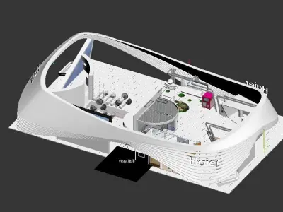 booth exhibition 3D model