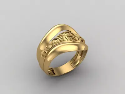 Women Ring Plain Ring Ready STL 3DM Models Womens Rings 3D print model 8