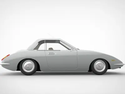 Vintage Coupe Car Design 3D model