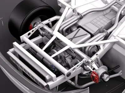 Nascar 2010 chevrolet impala ss godaddy cat pepsi 3D model