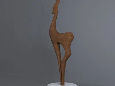 Deer Decoration Object 3D model