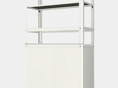 KOLBJORN Shelving unit with cabinet 1 Low-poly 3D model