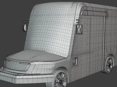 Oshkosh delivery van 3D model