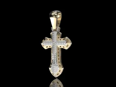Celtic Diamond Cross 3D print model