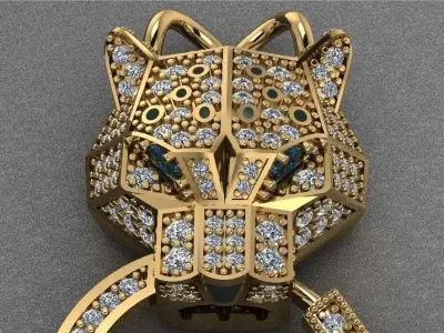 Golden Leopards  3D print model