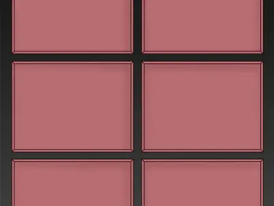 PETER FOUCAULT Set-04 Framed Low-poly 3D model