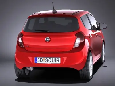 Opel Karl 2017 VRAY 3D model