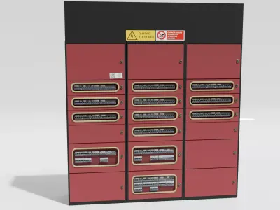 Fuse Box 3D model Low-poly 3D model