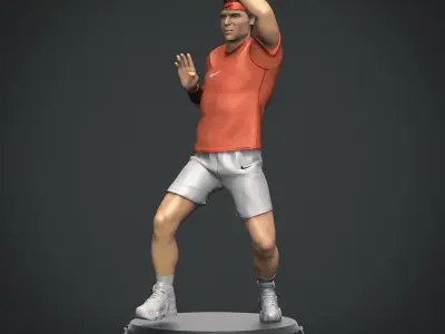  Rafael Nadal 3D Printable 4  3D print model