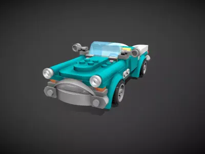 Lego Vintage Car 3D model