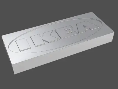 IKEA Logo Free 3D model