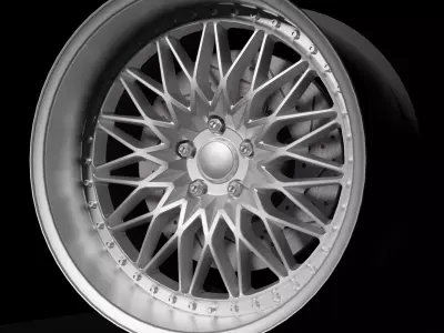 VS XV - Wheels - Game Ready Low-poly 3D model