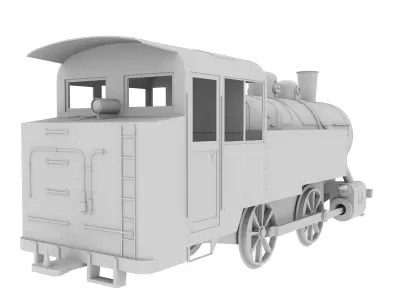 Diesel Locomotive Free 3D model