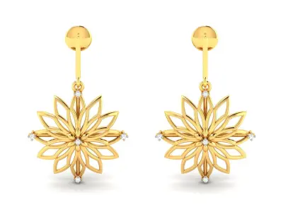 Diamond Earring 3D print model