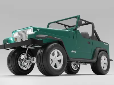 Jeep Wrangler 1987 3D model