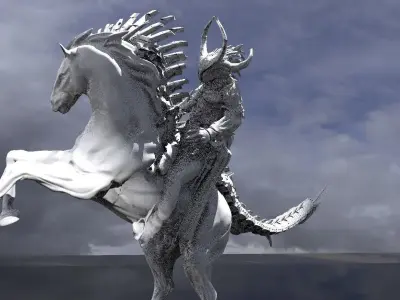 Horsemen Of The Apocalypse War 3D model