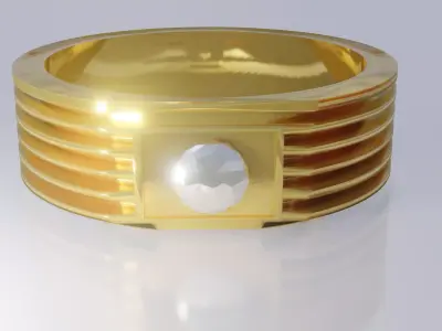 Golden Ring Free 3D model