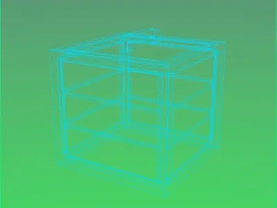 Wooden Box Free low-poly 3D model