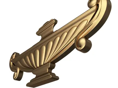 Carved Bas Relief 01 Low-poly 3D model