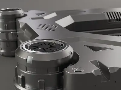 Sci-Fi Industrial Object 01 3D model