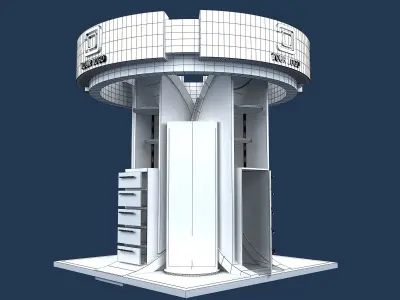  Booth Exhibition Stand a425 3D model
