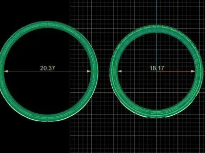 Marriage set wedding ring with diamonds 3D print model