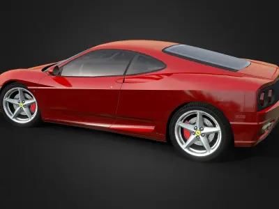 Ferrari 360 Modena Low-poly 3D model
