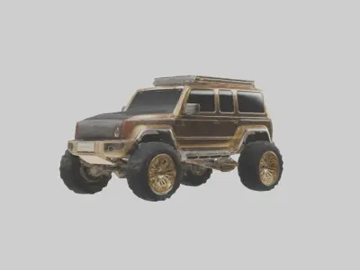 Luxury Offroad Vehicle model Low-poly 3D model