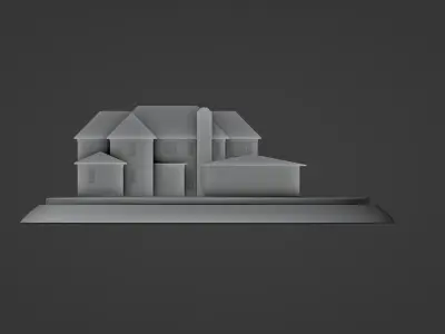 Home alone House and Garage 3D print model