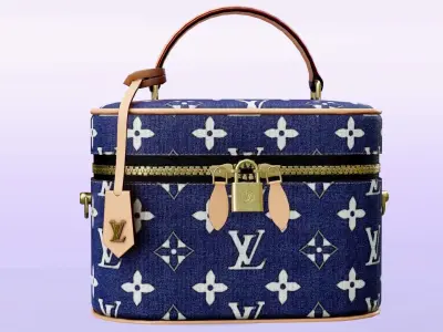 Woman Handbag Louis Vuitton Low-poly 3D model