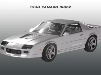 Chevrolet - 1990 - Camaro IROC-Z 3D model