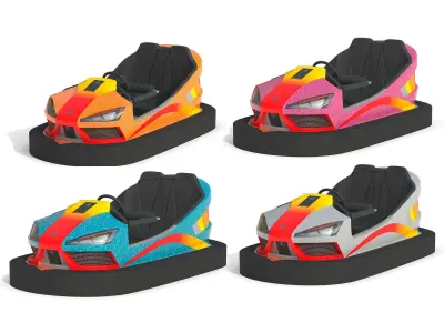 Bumper Cars Collection 3D Model Pack