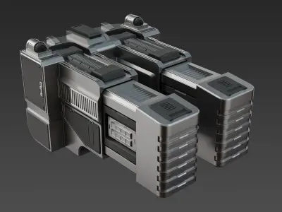 Sci-Fi Industrial Object 04 3D model