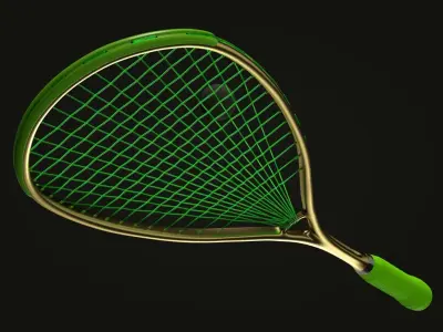 Squash racket 3D model