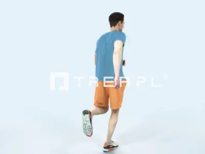 Virtue 02K Running Jogging Football Sports Man Low-poly 3D model purchase