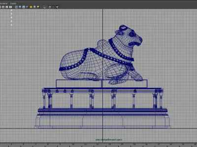 nandi statue 3d model 3D model