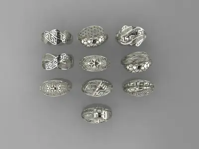  Fusion rings 3D print model