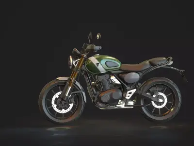 Base model Triumph Scrambler 400 X 2024 3D model