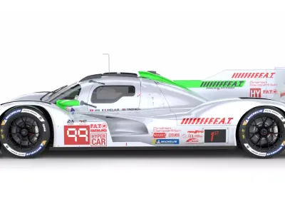 Porsche 963 LMDh 2025 WEC 3D model