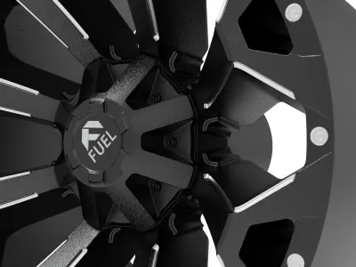 fuel off road ASSAULT wheel 3d print model 3D print model